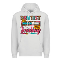 Dove Grey Dentist Loading With Coffee Mug Premium Hoodie - FaDigitalArtStudio