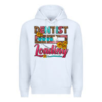 White Dentist Loading With Coffee Mug Premium Hoodie - FaDigitalArtStudio