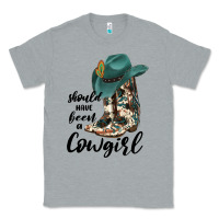 Heather Grey Should Have Been A Cowgirl Classic Tee - JahusDesignShop