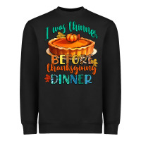 Black i was thinner before thanksgiving dinner Heavyweight Sweatshirt - CowGirlArtShop
