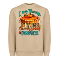 Mushroom i was thinner before thanksgiving dinner Heavyweight Sweatshirt - CowGirlArtShop