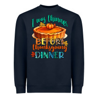 Navy i was thinner before thanksgiving dinner Heavyweight Sweatshirt - CowGirlArtShop