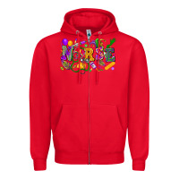 Red Nurse Mardi Gras Zipper Hoodie - FaDigitalArtStudio