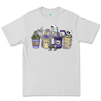 Dove Grey skeleton coffee cups Premium Tee - NancyCooperArtShop