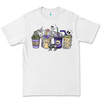 White skeleton coffee cups Premium Tee - NancyCooperArtShop