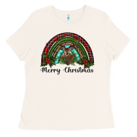 Bone reindeer rainbow christmas Ladies Tee - RanaPortraitStore