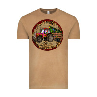 Vintage Camel Christmas Tractor Vintage Tee - RanaPortraitStore