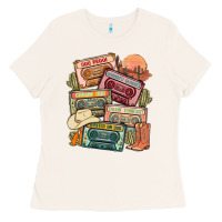Bone country cassette tapes Ladies Tee - MaliasSmallBusiness
