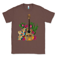 Chestnut ,mexican sombrero guitar rose cactus Classic Tee - Artiststas