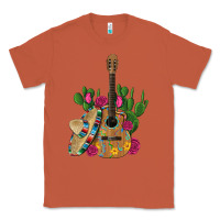Copper ,mexican sombrero guitar rose cactus Classic Tee - Artiststas
