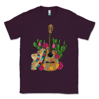 Plum ,mexican sombrero guitar rose cactus Classic Tee - Artiststas