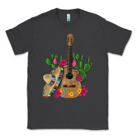 Smoke ,mexican sombrero guitar rose cactus Classic Tee - Artiststas