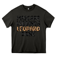 Asphalt mascara leopard done Heavy Core Tee - MaliasSmallBusiness