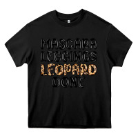Black mascara leopard done Heavy Core Tee - MaliasSmallBusiness