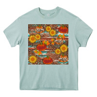 Arona pumpkin plaid sunflower seamless Heavy Core Tee - AdoDesignShop