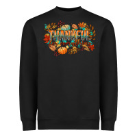 Black thankful for everything Heavyweight Sweatshirt - CowGirlArtShop