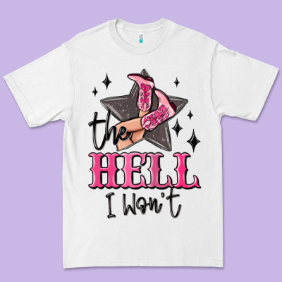 The Hell I Wont Cowgirl Premium Tee Designed By Maliassmallbusiness