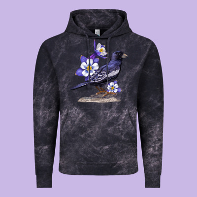 Colorado Lark Mountain Bunting Bird Vintage Hoodie Designed By Bettercallsaul