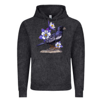 Vintage Black Colorado Lark Mountain Bunting Bird Vintage Hoodie - Bettercallsaul