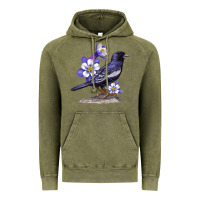 Vintage Olive Colorado Lark Mountain Bunting Bird Vintage Hoodie - Bettercallsaul