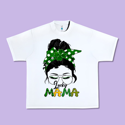 Lucky Mama Urban Heavy Tee Designed By Bettercallsaul