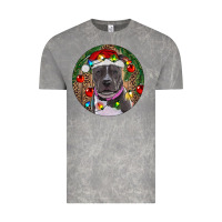Cloud Rock Christmas Pitbull Vintage Tee - RanaPortraitStore