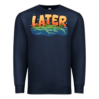 Navy Later Premium Sweatshirt - CowhideDigitalArt