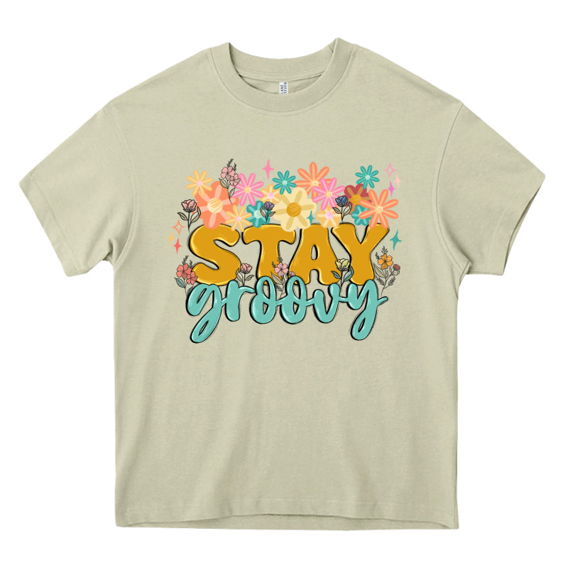 Stay Groovy Heavy Core Tee by MaliasSmallBusiness | Teevron