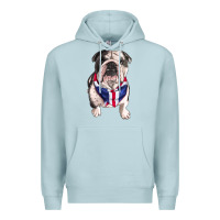 Blue Mist English Dog Premium Hoodie - RanaPortraitStore