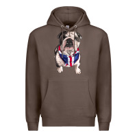 Coffee English Dog Premium Hoodie - RanaPortraitStore