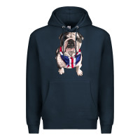 Navy English Dog Premium Hoodie - RanaPortraitStore