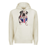 Oatmeal Heather English Dog Premium Hoodie - RanaPortraitStore