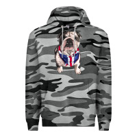 Slate Camo English Dog Premium Hoodie - RanaPortraitStore