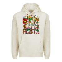 Oatmeal Heather Let's Fiesta Mexico Coffee Cups With Cactus Premium Hoodie - FaDigitalArtStudio