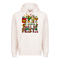 Pale Pink Let's Fiesta Mexico Coffee Cups With Cactus Premium Hoodie - FaDigitalArtStudio