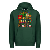 Sports Green Let's Fiesta Mexico Coffee Cups With Cactus Premium Hoodie - FaDigitalArtStudio