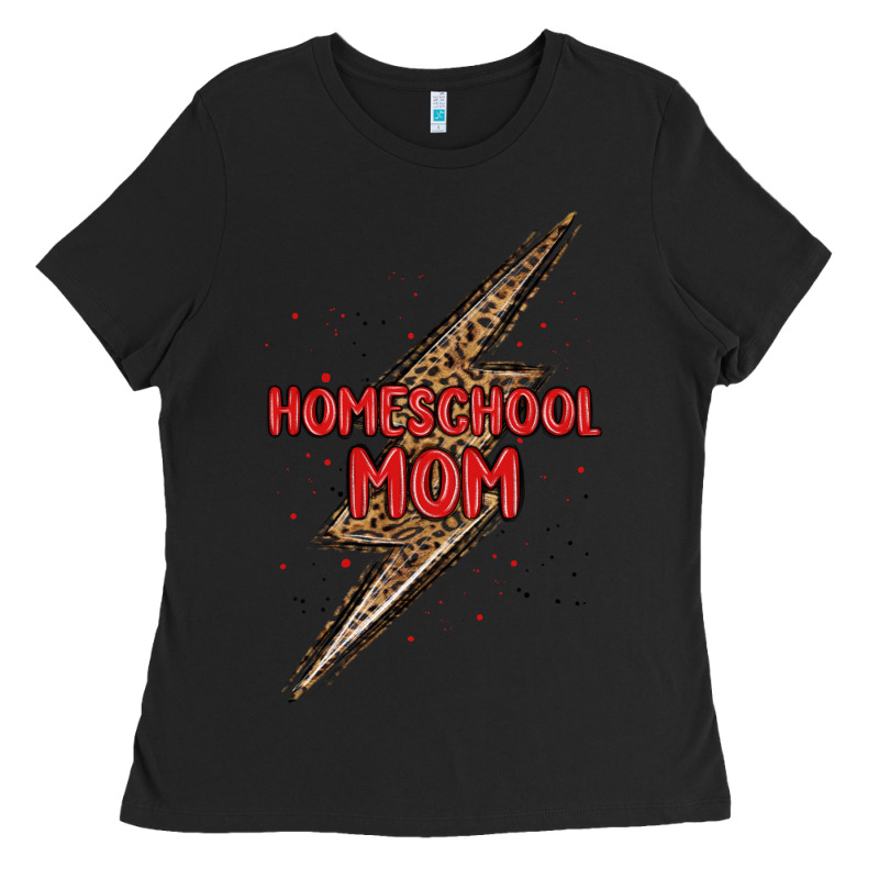 Homeschool Mom Lightning Bolt Ladies Tee by MaliasSmallBusiness | Teevron
