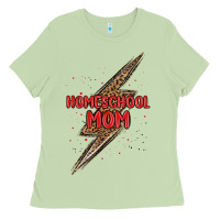 Matcha homeschool mom lightning bolt Ladies Tee - MaliasSmallBusiness
