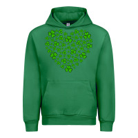 Emerald shamrock heart Urban Hoodie - Artiststas