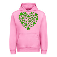 Fuchsia Pink shamrock heart Urban Hoodie - Artiststas