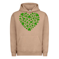 Pigment Burro shamrock heart Urban Hoodie - Artiststas
