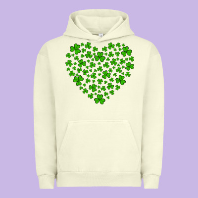 Shamrock Heart Urban Hoodie Designed By Artiststas