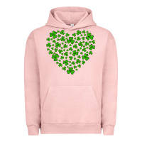 Pigment Salmon shamrock heart Urban Hoodie - Artiststas
