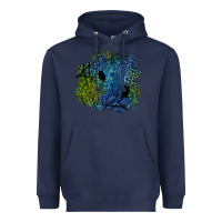 Navy halloween patch  3 Heavyweight Hoodie - BundleAndBundleShop