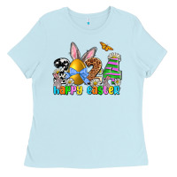 Baby Blue 2024 Happy Easter Ladies Tee - NancyCooperArtShop