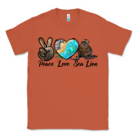 Copper Peace Love Sea Lion Classic Tee - LillyAllenDesigns
