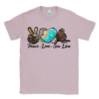 Lilac Peace Love Sea Lion Classic Tee - LillyAllenDesigns