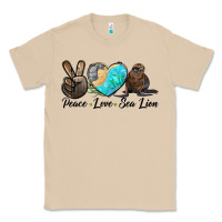Mushroom Peace Love Sea Lion Classic Tee - LillyAllenDesigns