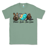 Sage Peace Love Sea Lion Classic Tee - LillyAllenDesigns