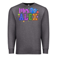 Charcoal Heather mrs Premium Sweatshirt - CowhideDigitalArt